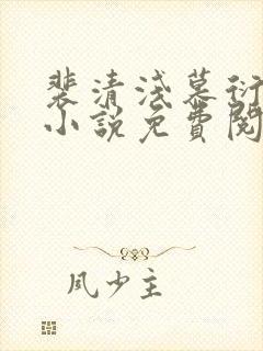 裴清浅慕衍之的小说免费阅读无弹窗