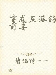 穿成反派的炮灰前妻