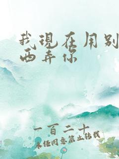 我现在用别的东西弄你