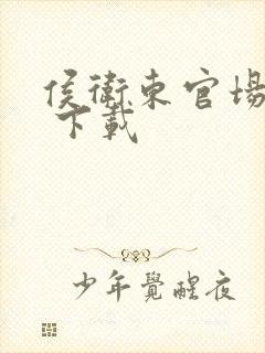 侯卫东官场笔记 下载