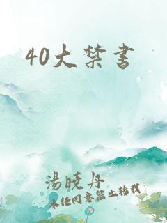 40大禁书
