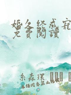 婚久终成宠全文免费阅读