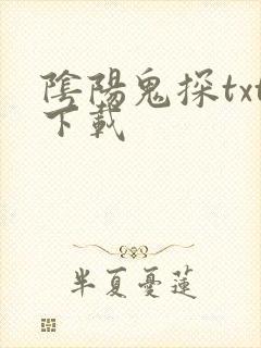 阴阳鬼探txt下载