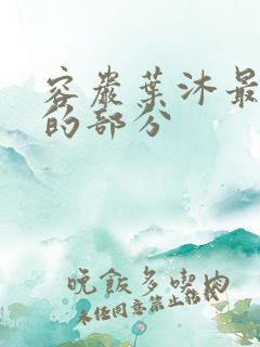 容岩叶沐最激烈的部分