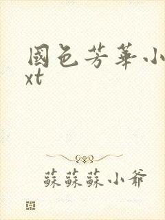 国色芳华小说txt