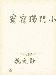 霸宠独门小娇妻