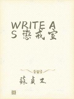 WRITE AS 惩戒室
