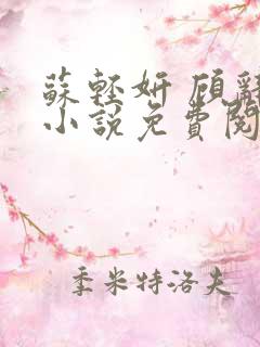 苏轻妍 顾辞笙小说免费阅读