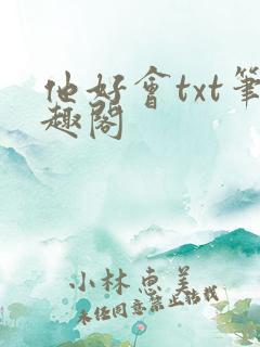 他好会txt笔趣阁