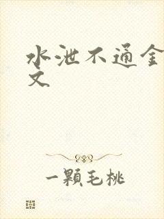 水泄不通金银原文