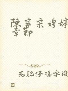 陈宁宋娉婷最新章节