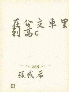 在公交车里c弄到高c