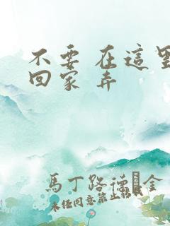 不要 在这里 回家 弄