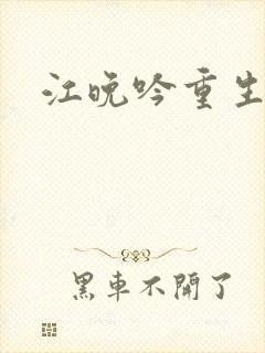 江晚吟重生小说