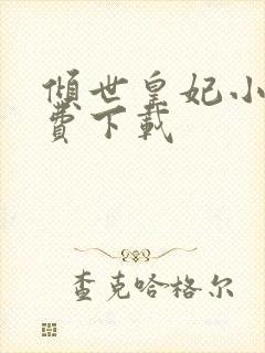 倾世皇妃小说免费下载