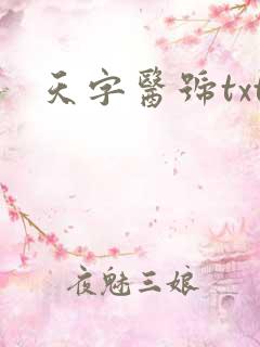 天字医号txt