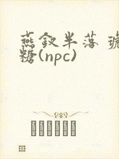 燕钗半落 琥珀糖(npc)