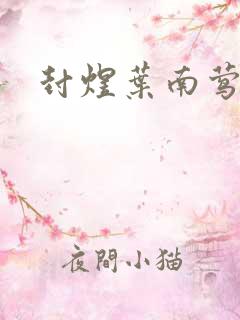 封煜叶南莺小说