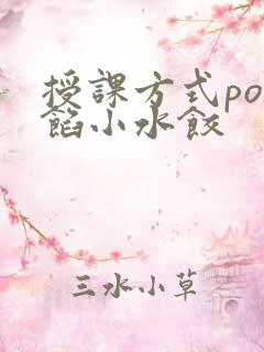 授课方式po肉馅小水饺