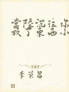 当陆沉往你里面放了东西小玩具