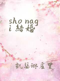 sho nagi 结婚