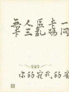 无人区卡一卡二卡三乱码网站