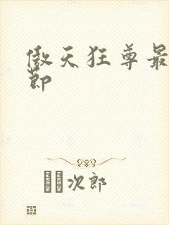 傲天狂尊最新章节