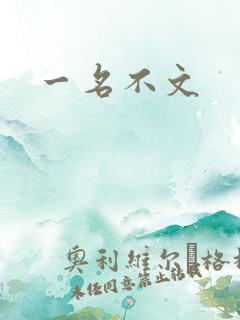 一名不文