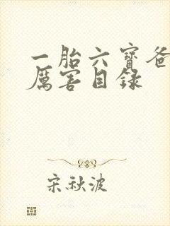 一胎六宝爸比好厉害目录