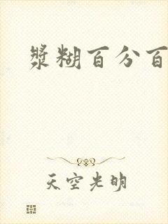 浆糊百分百全文