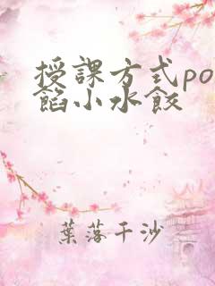 授课方式po肉馅小水饺