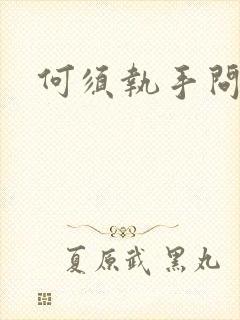 何须执手问年华