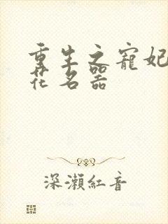 重生之宠妃白莲花名器