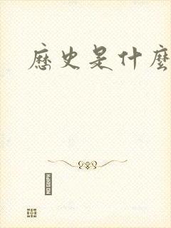 历史是什么玩意