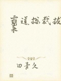 霸道总裁拔不出来