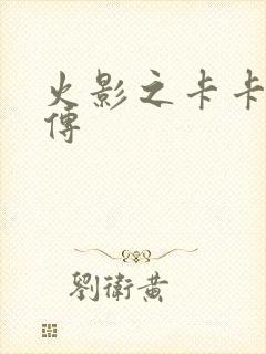 火影之卡卡西新传