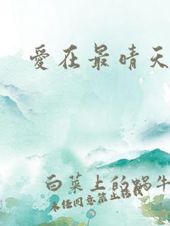爱在最晴天