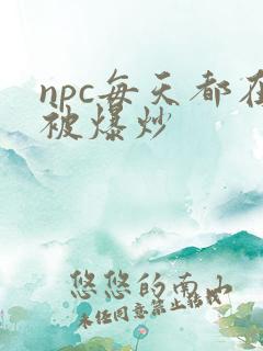 npc每天都在被爆炒
