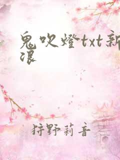 鬼吹灯txt新浪