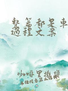 整篇都是车的肉过程文案