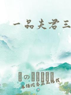 一品夫君三流妻