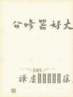 公嗲器好大好H