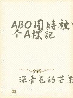 ABO同时被四个A标记
