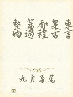 整篇都是车的多肉过程古言描写