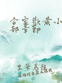 合家欢黄小梅全部章节