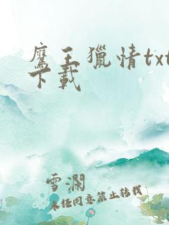 鹰王猎情txt下载