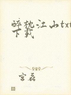 醉枕江山txt下载