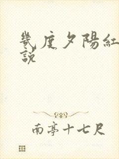 几度夕阳红 小说