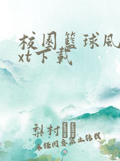 校园篮球风云txt下载