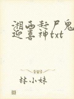 湘西赶尸鬼事之迎喜神txt